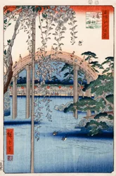 No. 57, Terrenos del Santuario Kameido Tenjin (de Cien vistas famosas de Edo)